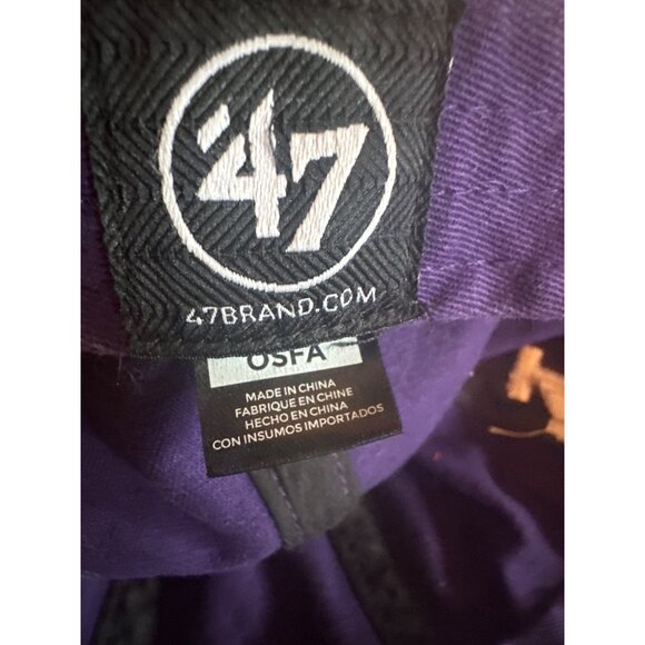 Los Angeles Dodgers Purple Adjustable Baseball Cap OSFA '47 - Picture 4 of 4